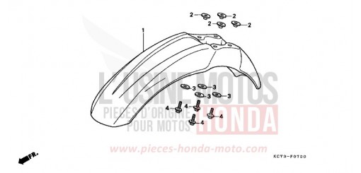 FRONT FENDER XR400R3 de 2003